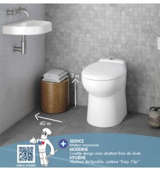 W30SP Silence Watermatic, Cuvette WC avec Broyeur Intégré ICI à Prix Broyé